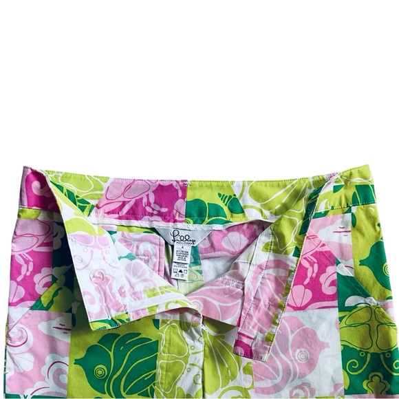 Lilly Pulitzer Paradise Patch Crop Pants Size 4 - Picture 6 of 7